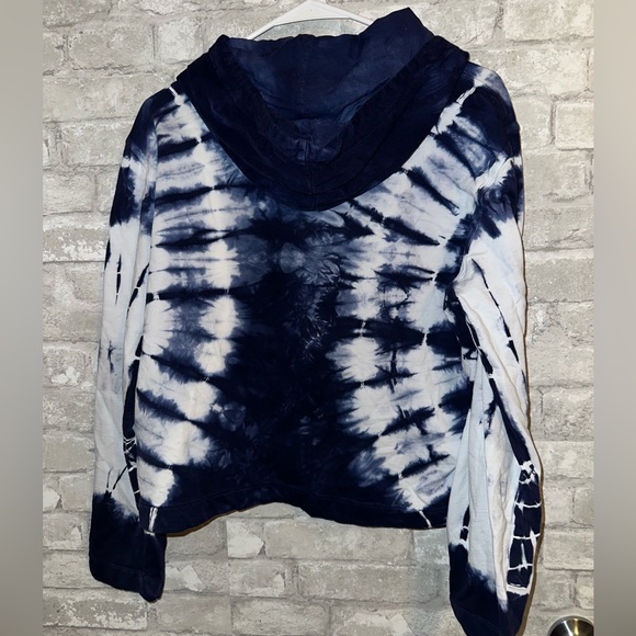 RAQUEL ALLEGRA HILMA COTTON CROP HOODIE SZ S #Q1 - Picture 3 of 5